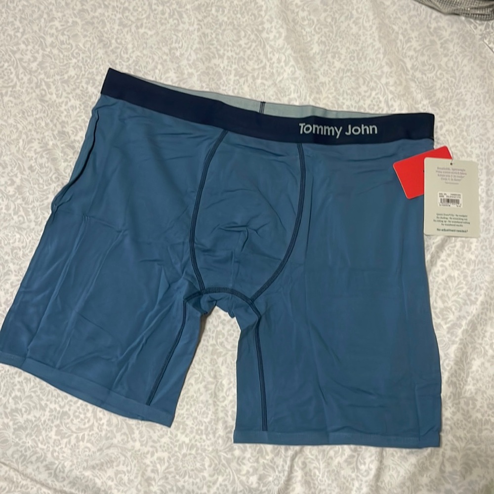 NWT XXL Stellar w/ Navy Stitch Cool Cotton Tommy John Brief